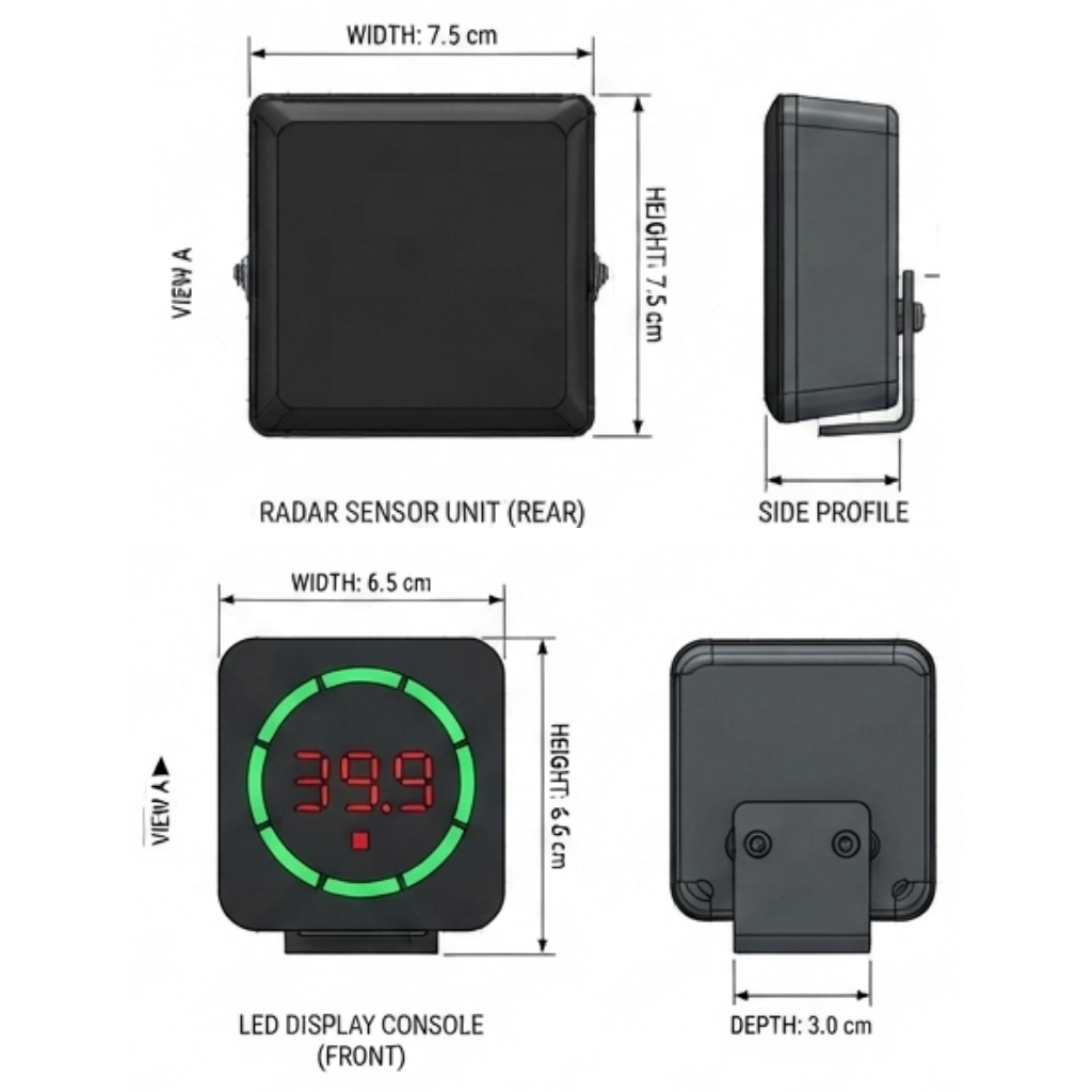 CRE-AKS-208 — Teknik Ölçüler